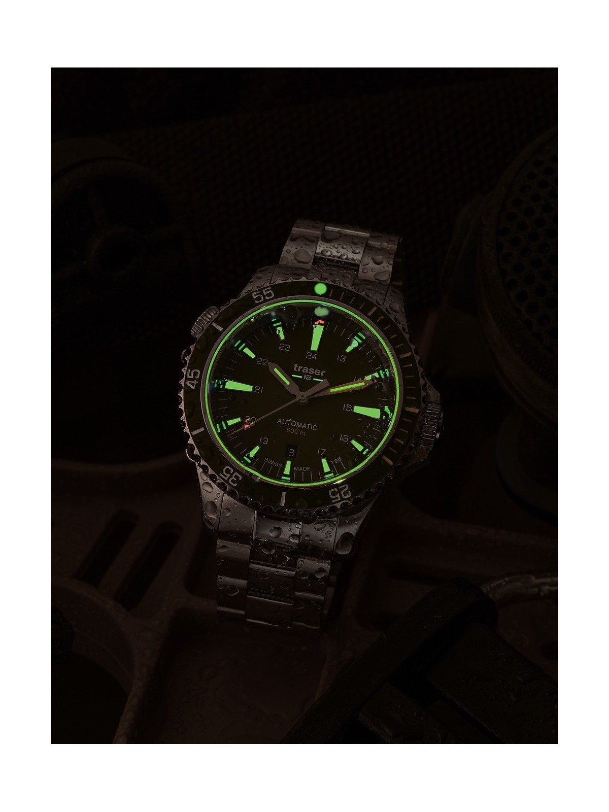 orologio uomo Traser H3 110325 P67 Diver Automatic Green Special Set Mens Watch 46mm 50ATM