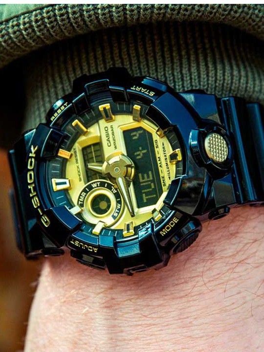 orologio uomo Casio GA-710GB-1AER G-Shock Mens Watch 53mm 20ATM