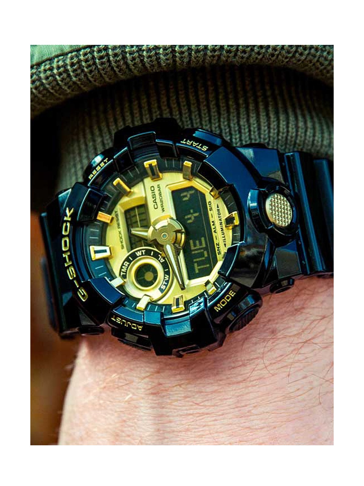 orologio uomo Casio GA-710GB-1AER G-Shock Mens Watch 53mm 20ATM