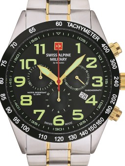 orologio uomo Swiss Alpine Military 7047.9147 chrono 45mm 10ATM