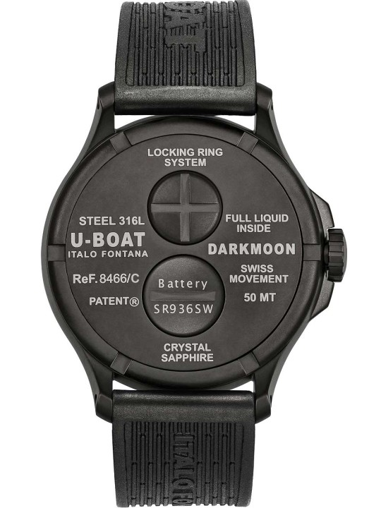 orologio uomo U-Boat 8466/D Darkmoon Red IPB 44mm 5ATM