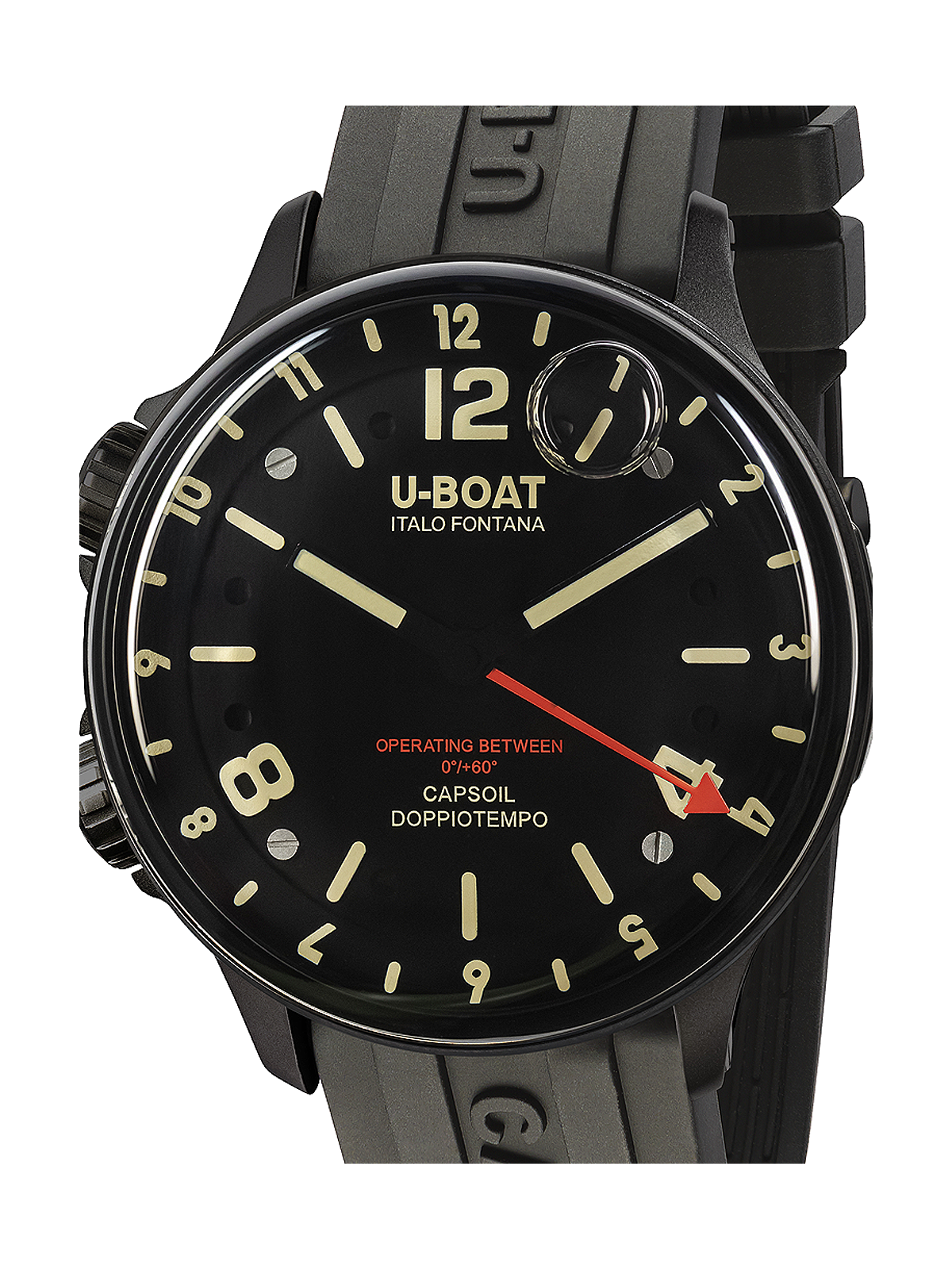 orologio uomo U-Boat 8770/A Capsoil Qs. Doppiotempo DLC 45mm 10ATM