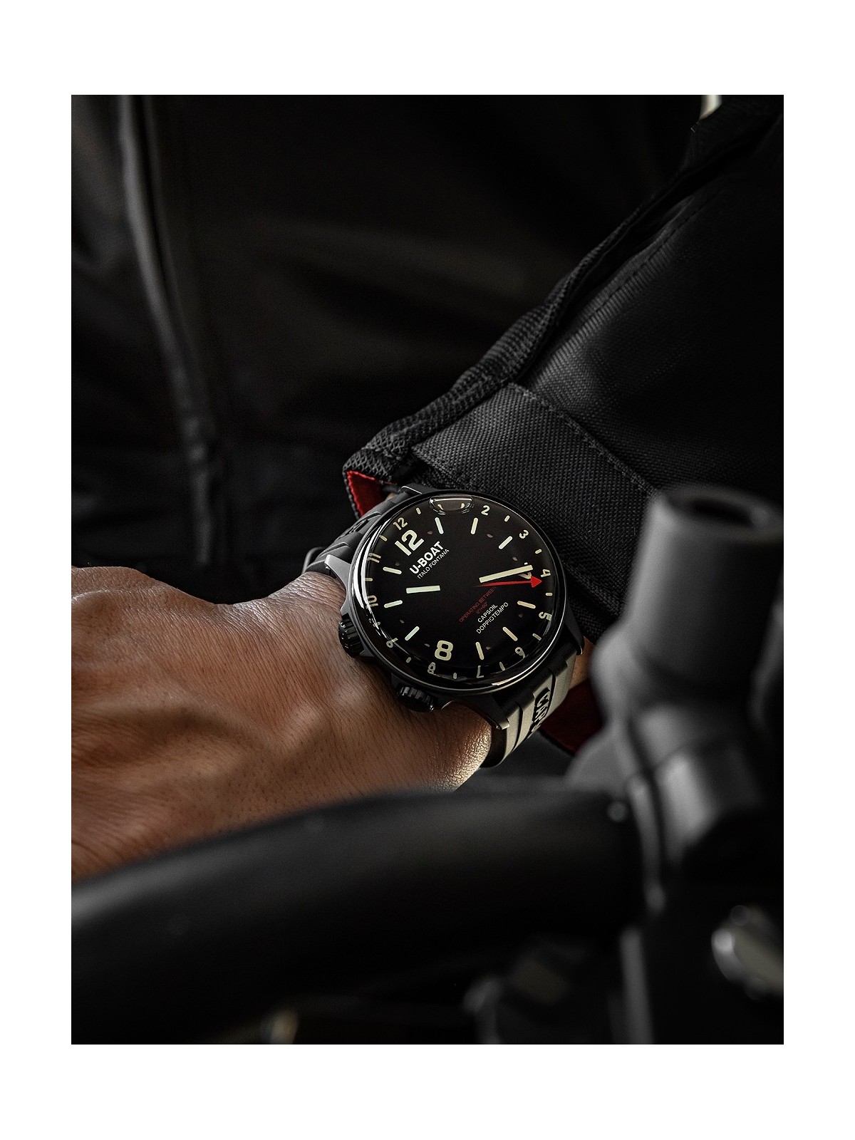 orologio uomo U-Boat 8770/A Capsoil Qs. Doppiotempo DLC 45mm 10ATM
