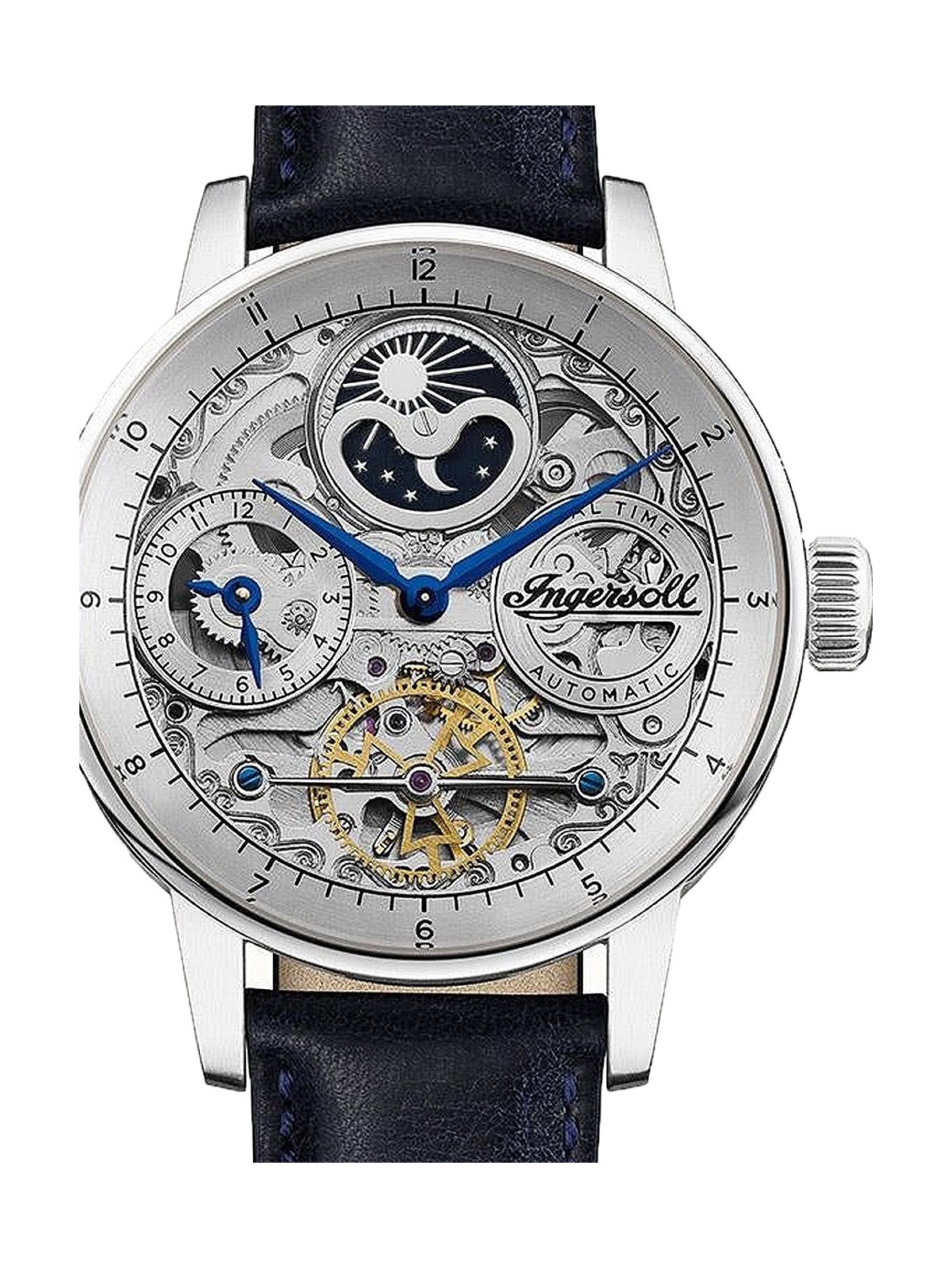 orologio uomo Ingersoll I07702 The Jazz Automatic Mens Watch 42mm 5ATM