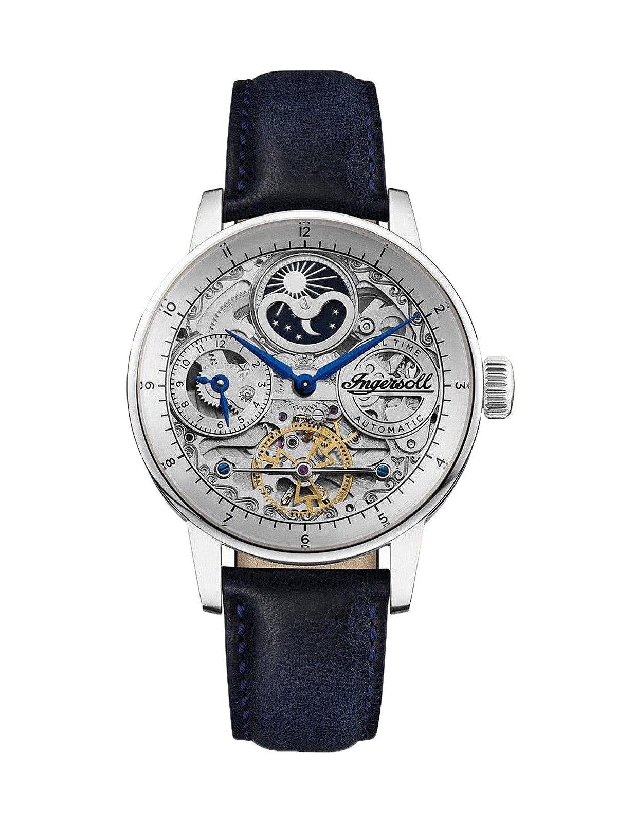 orologio uomo Ingersoll I07702 The Jazz Automatic Mens Watch 42mm 5ATM
