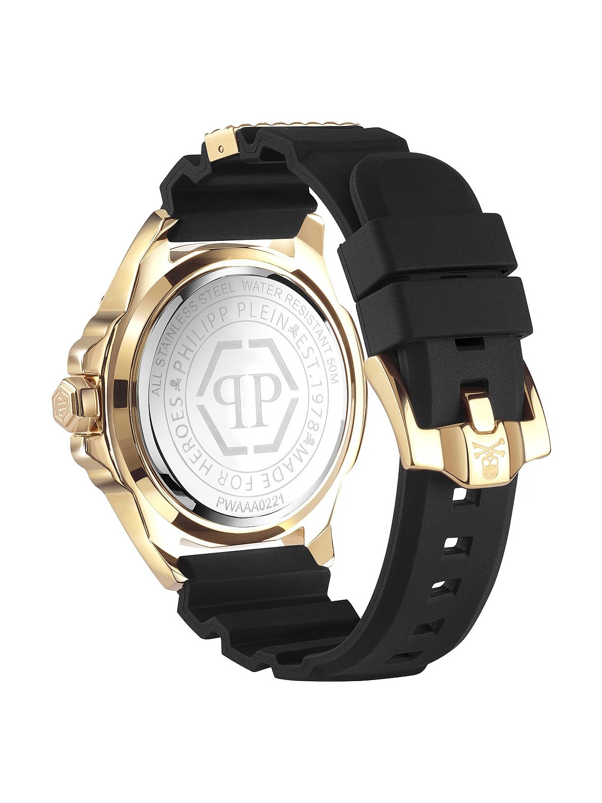 orologio uomo Philipp Plein PWAAA0221 The $kull Mens Watch 44mm 5ATM