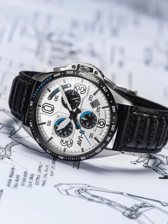orologio uomo AVI-8 AV-4077-01 P-51 Mustang Chronograph 43mm 5ATM