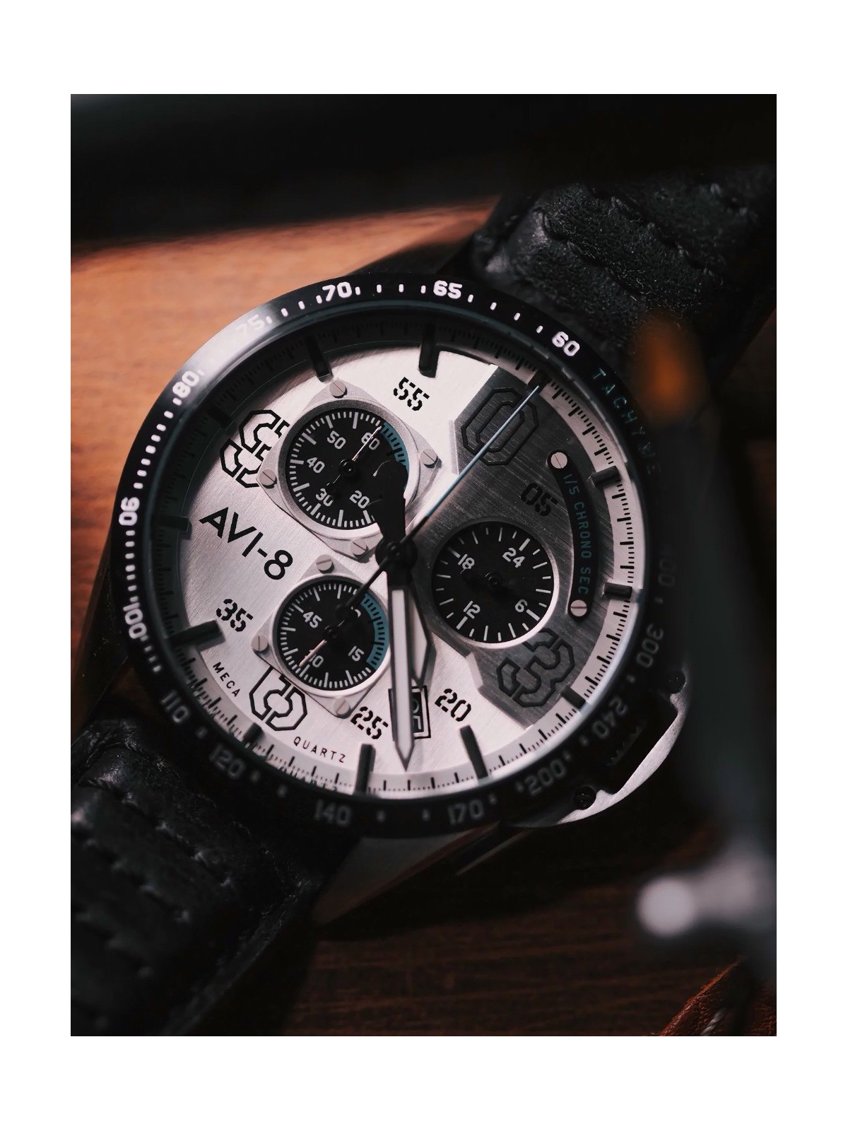 orologio uomo AVI-8 AV-4077-01 P-51 Mustang Chronograph 43mm 5ATM
