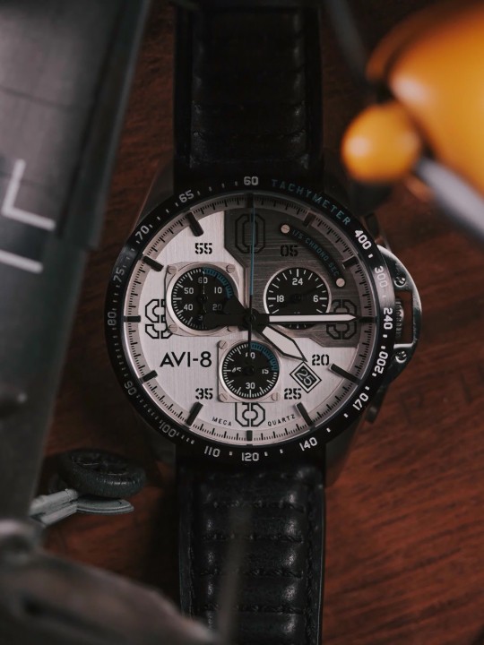 orologio uomo AVI-8 AV-4077-01 P-51 Mustang Chronograph 43mm 5ATM