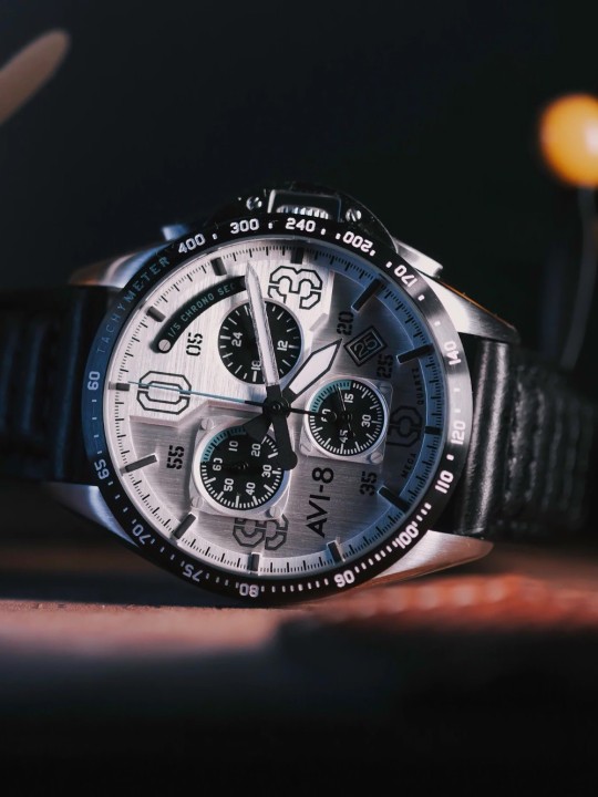 orologio uomo AVI-8 AV-4077-01 P-51 Mustang Chronograph 43mm 5ATM