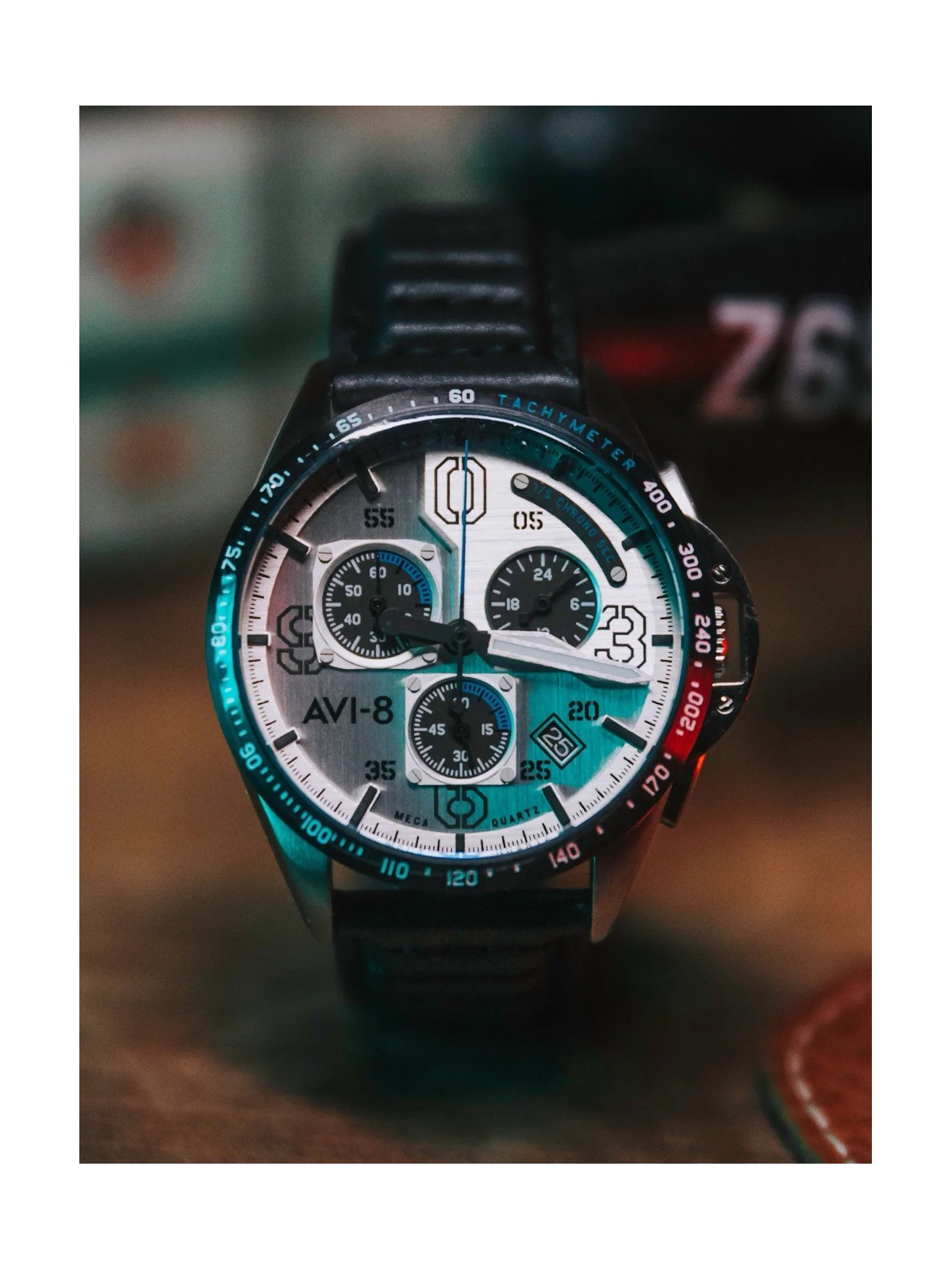 orologio uomo AVI-8 AV-4077-01 P-51 Mustang Chronograph 43mm 5ATM