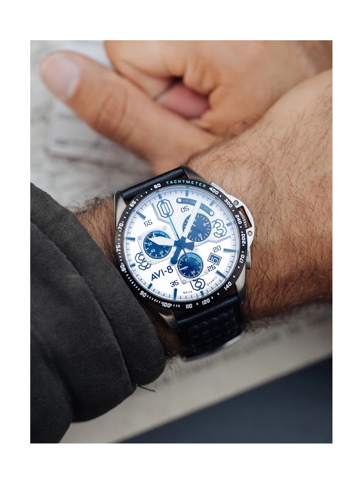 orologio uomo AVI-8 AV-4077-01 P-51 Mustang Chronograph 43mm 5ATM