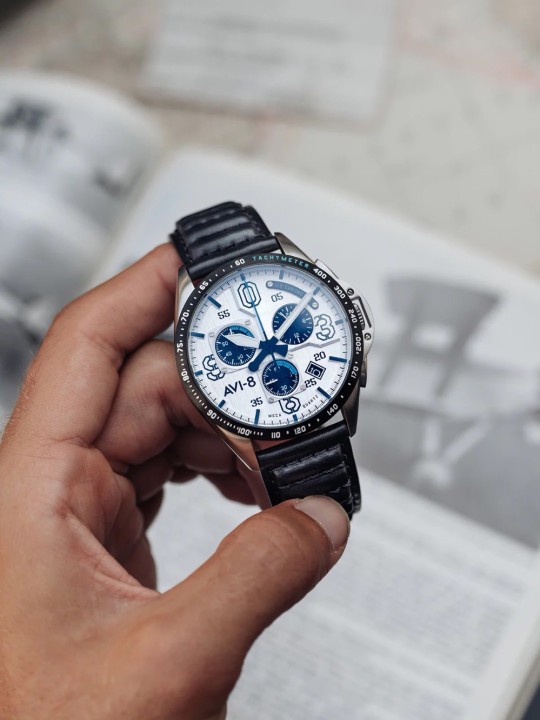 orologio uomo AVI-8 AV-4077-01 P-51 Mustang Chronograph 43mm 5ATM
