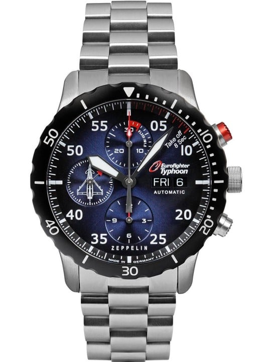 orologio uomo Zeppelin 7218M-3 Eurofighter Typhoon Automatic Limited Mens Watch 43mm 20ATM