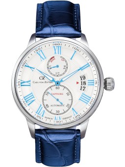 orologio uomo Carl von Zeyten CVZ0082WHS Münstertal Automatic Mens Watch 46mm 10ATM