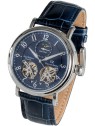 orologio uomo Carl von Zeyten CVZ0054BLS Murg Moonphase Automatic Mens Watch 46mm 5ATM