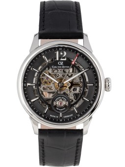 orologio uomo Carl von Zeyten CVZ0080BKS Schramberg Automatic Mens Watch 43mm 5ATM