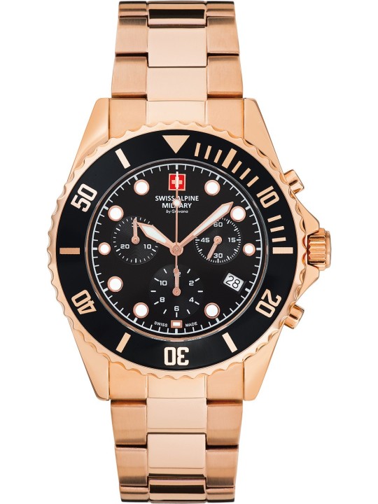orologio uomo Swiss Alpine Military 7053.9167 Chronograph Mens Watch 42mm 10ATM