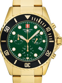 orologio uomo Swiss Alpine Military 7053.9114 Chronograph Mens Watch 42mm 10ATM