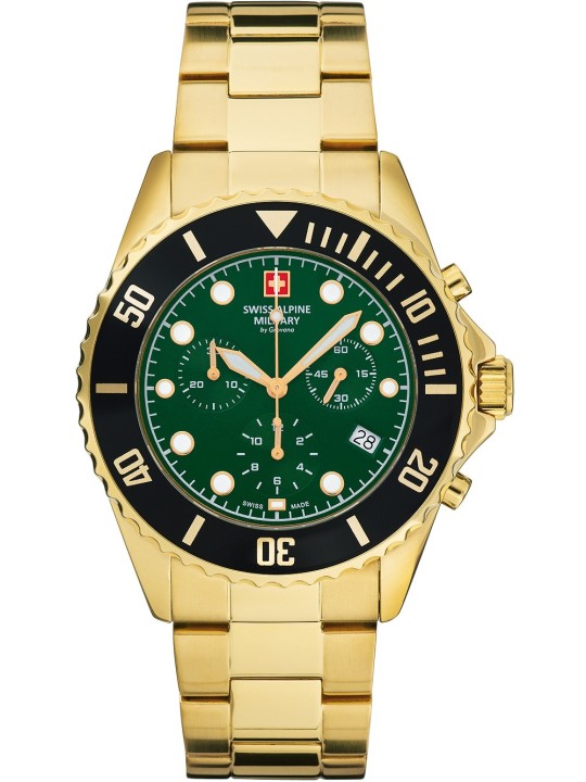orologio uomo Swiss Alpine Military 7053.9114 Chronograph Mens Watch 42mm 10ATM