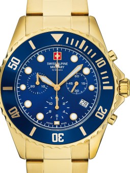 orologio uomo Swiss Alpine Military 7053.9115 Chronograph Mens Watch 42mm 10ATM