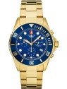 orologio uomo Swiss Alpine Military 7053.9115 Chronograph Mens Watch 42mm 10ATM
