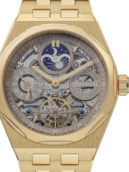 orologio uomo Ingersoll I12902 The Broadway Dual Time Automatic Mens Watch 43mm 5ATM