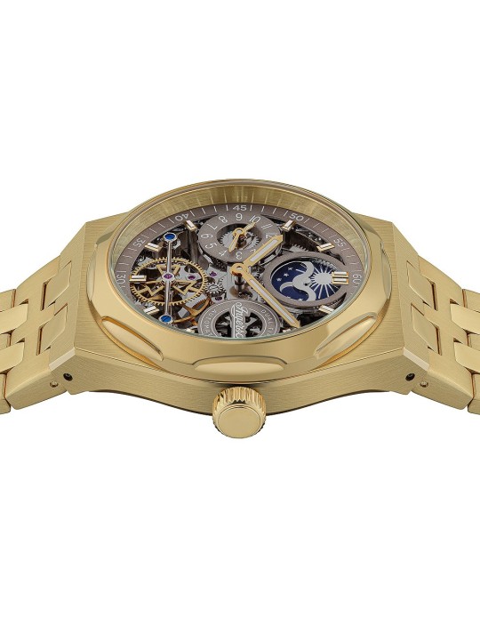 orologio uomo Ingersoll I12902 The Broadway Dual Time Automatic Mens Watch 43mm 5ATM