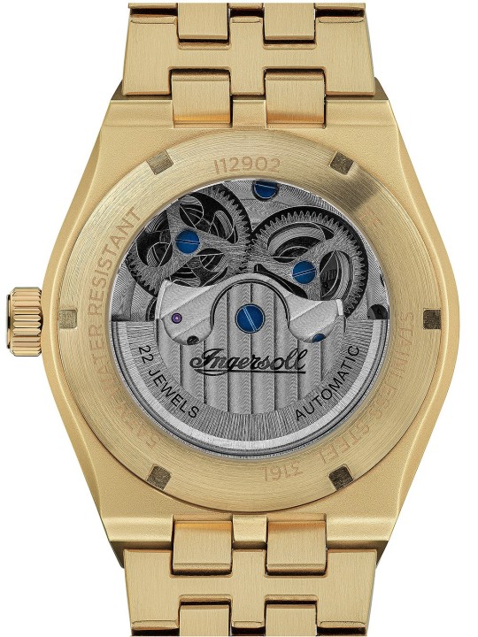orologio uomo Ingersoll I12902 The Broadway Dual Time Automatic Mens Watch 43mm 5ATM