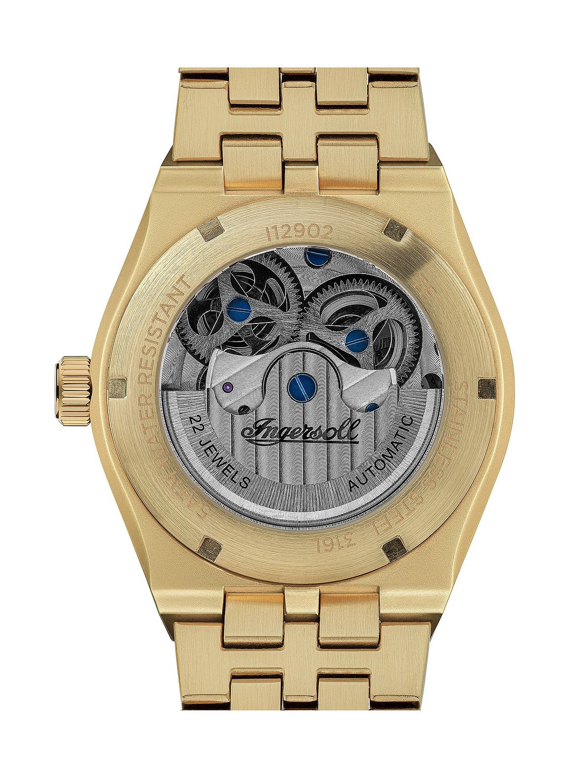 orologio uomo Ingersoll I12902 The Broadway Dual Time Automatic Mens Watch 43mm 5ATM
