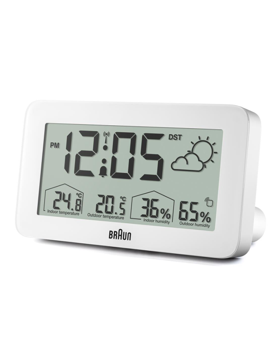 sveglia Braun BC13WP-DCF digital radio alarm clock w. weather station