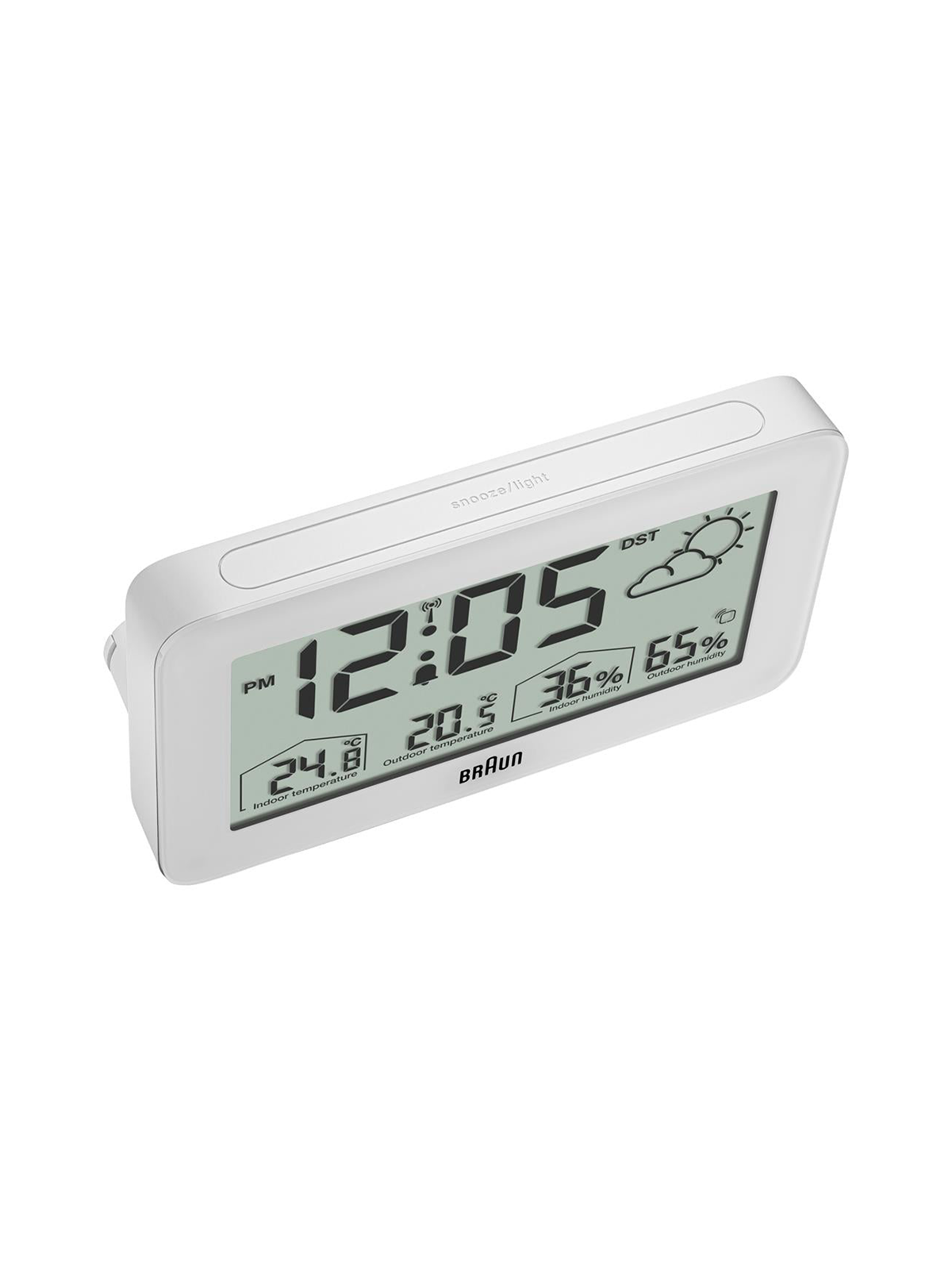 sveglia Braun BC13WP-DCF digital radio alarm clock w. weather station
