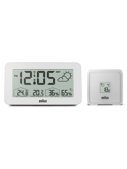 sveglia Braun BC13WP-DCF digital radio alarm clock w. weather station