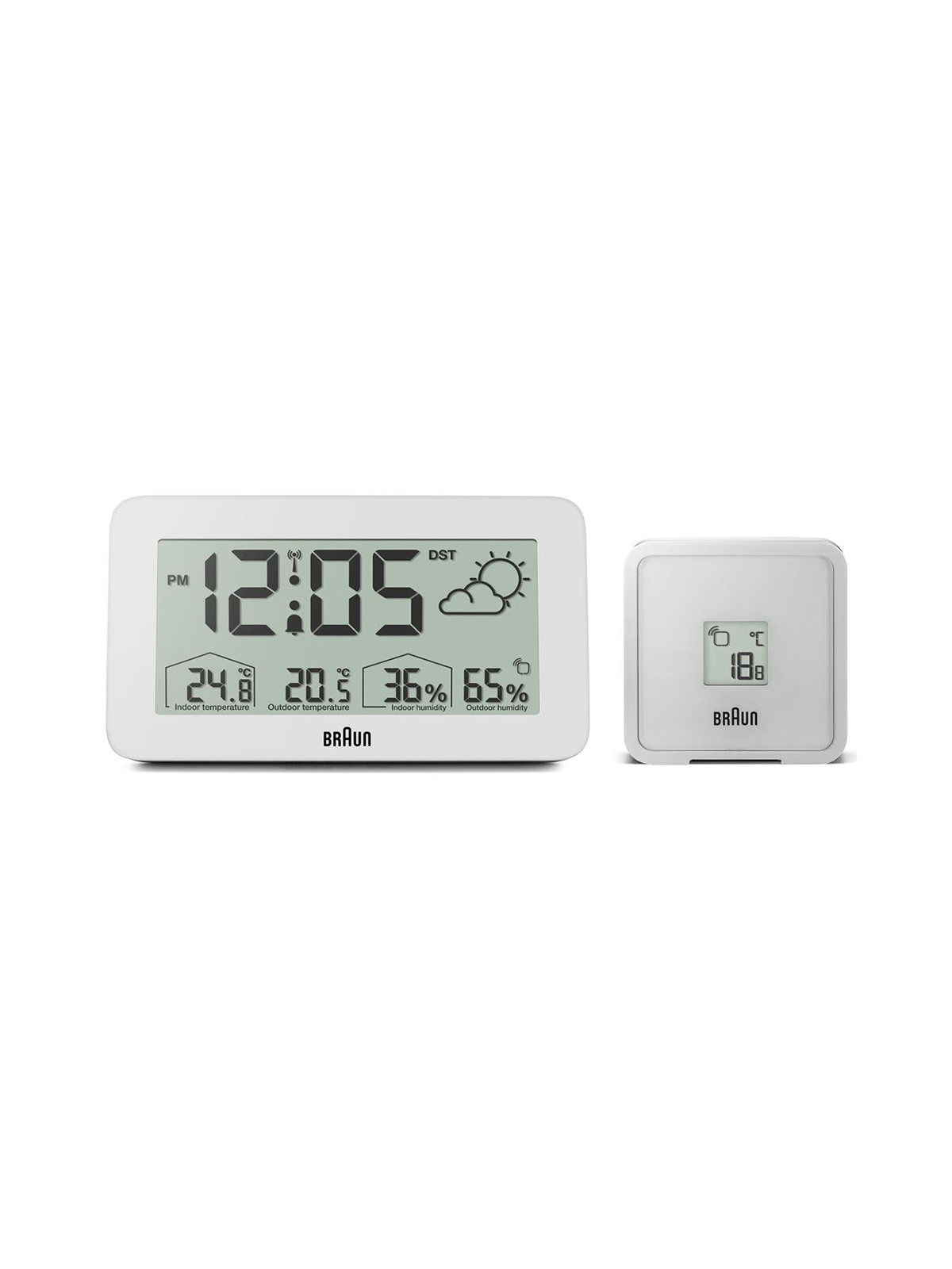 sveglia Braun BC13WP-DCF digital radio alarm clock w. weather station