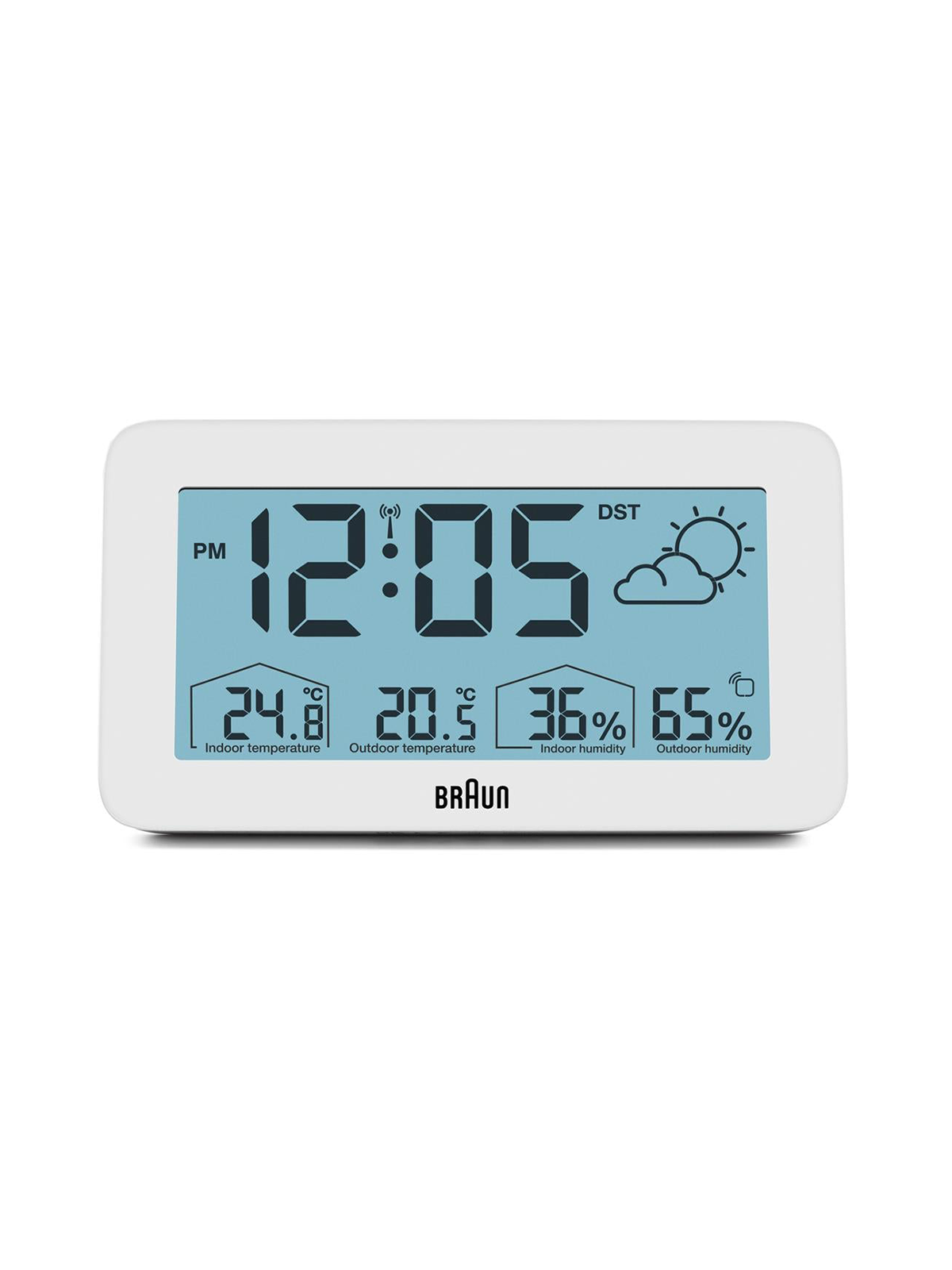 sveglia Braun BC13WP-DCF digital radio alarm clock w. weather station
