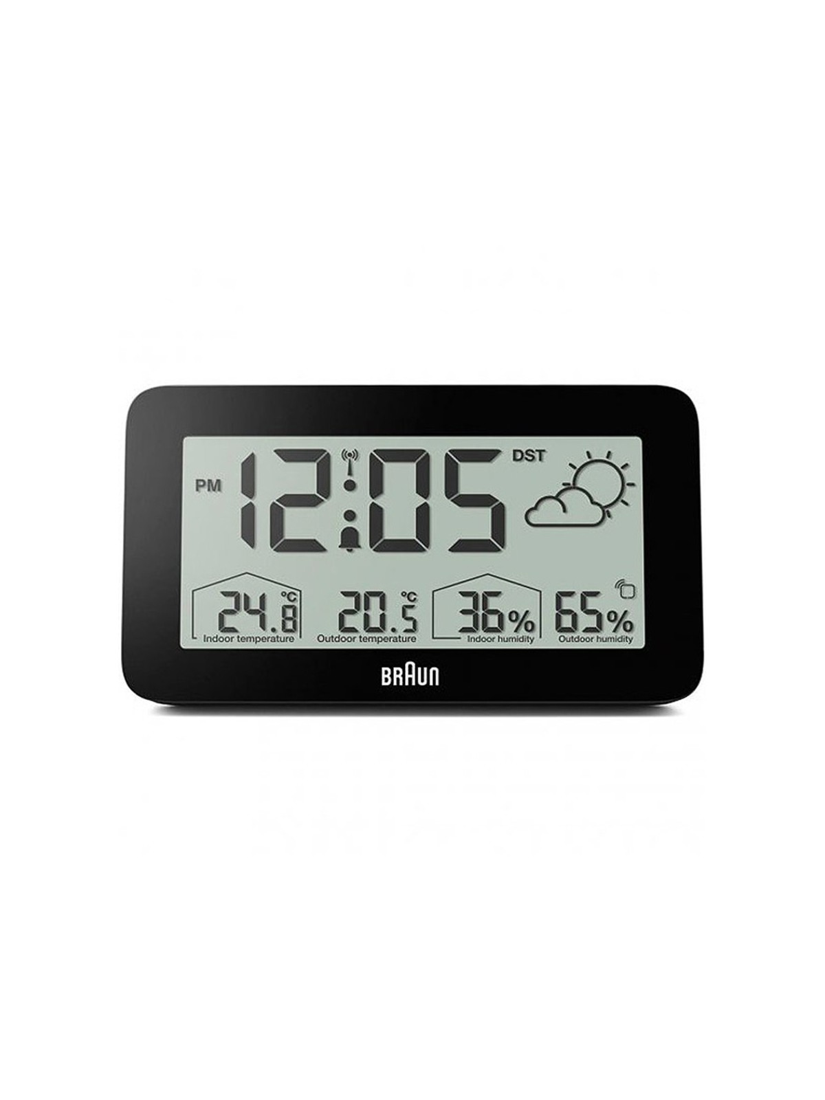 sveglia Braun BC13BP-DCF digital radio alarm clock w. weather station