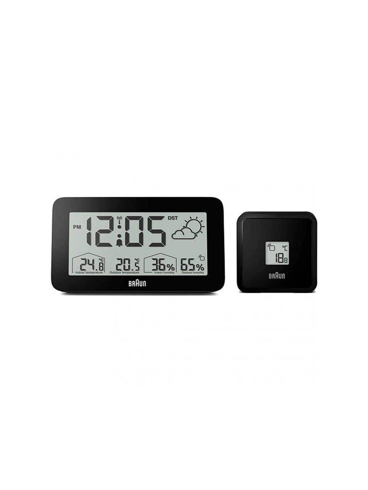 sveglia Braun BC13BP-DCF digital radio alarm clock w. weather station
