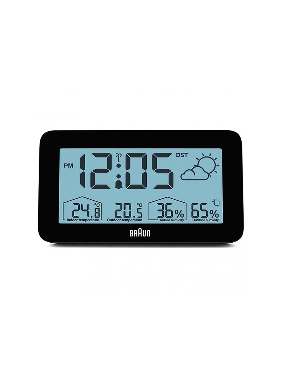 sveglia Braun BC13BP-DCF digital radio alarm clock w. weather station