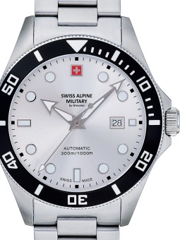 orologio uomo Swiss Alpine Military 7095.2132 Diver automatic 44mm 30ATM