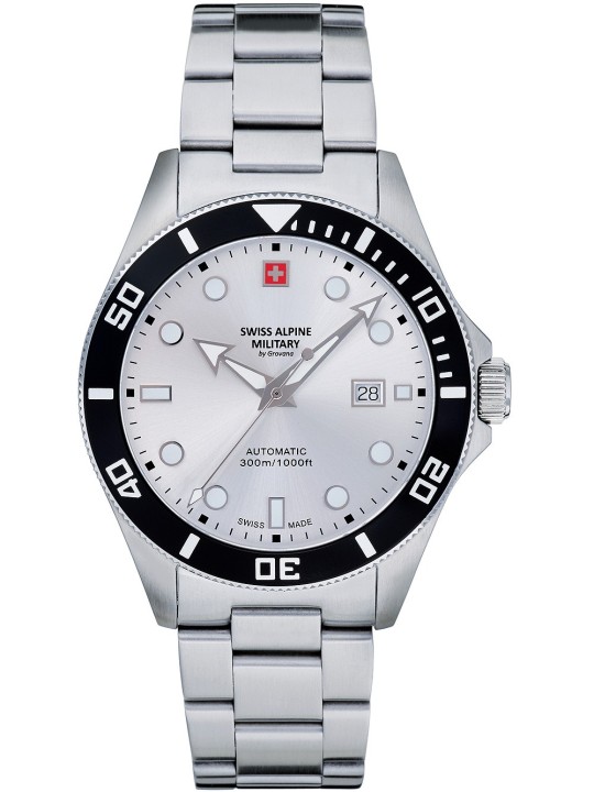 orologio uomo Swiss Alpine Military 7095.2132 Diver automatic 44mm 30ATM