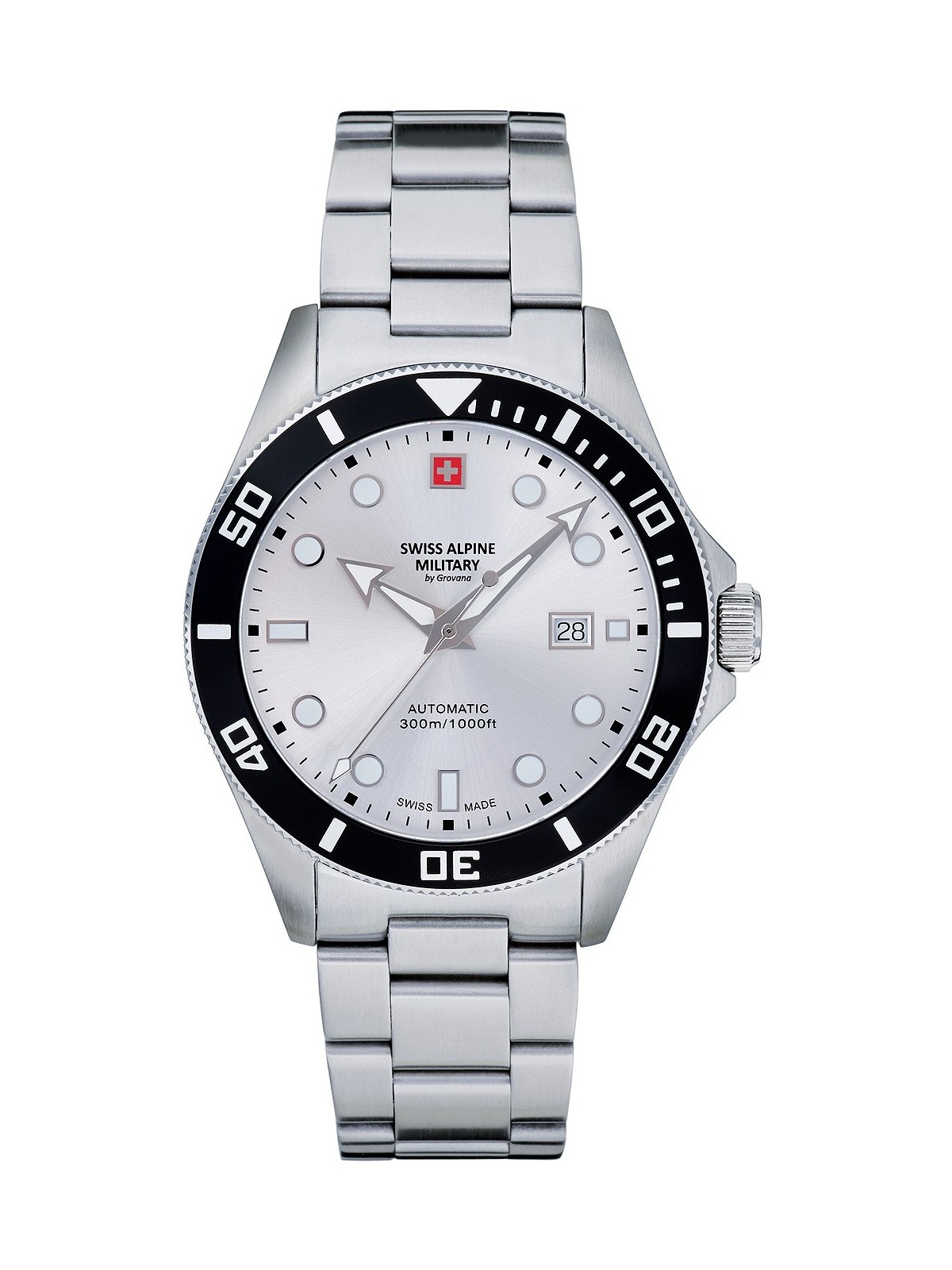 orologio uomo Swiss Alpine Military 7095.2132 Diver automatic 44mm 30ATM