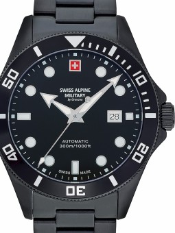 orologio uomo Swiss Alpine Military 7095.2177 Diver automatic 44mm 30ATM