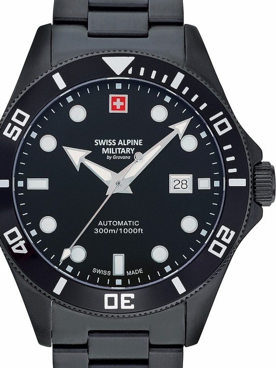 orologio uomo Swiss Alpine Military 7095.2177 Diver automatic 44mm 30ATM