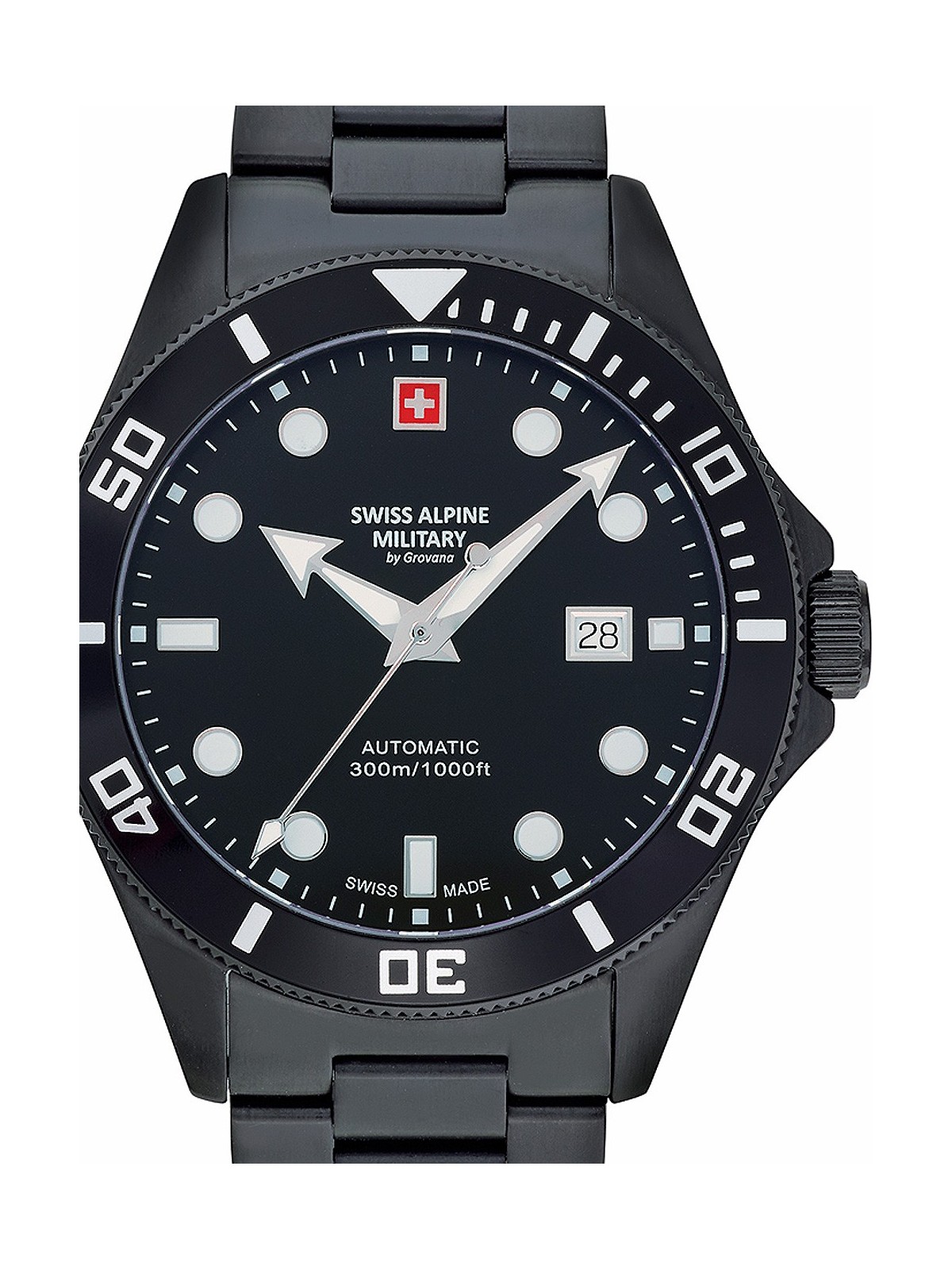 orologio uomo Swiss Alpine Military 7095.2177 Diver automatic 44mm 30ATM
