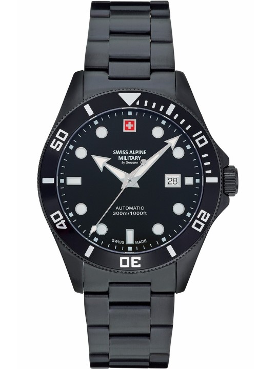 orologio uomo Swiss Alpine Military 7095.2177 Diver automatic 44mm 30ATM