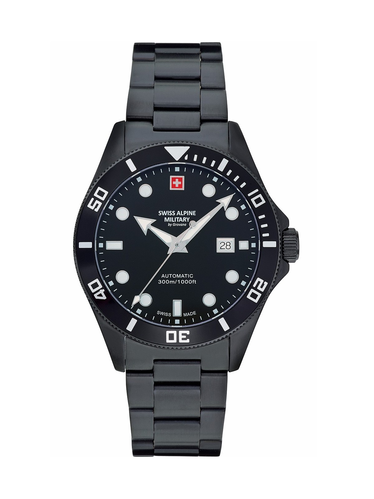 orologio uomo Swiss Alpine Military 7095.2177 Diver automatic 44mm 30ATM