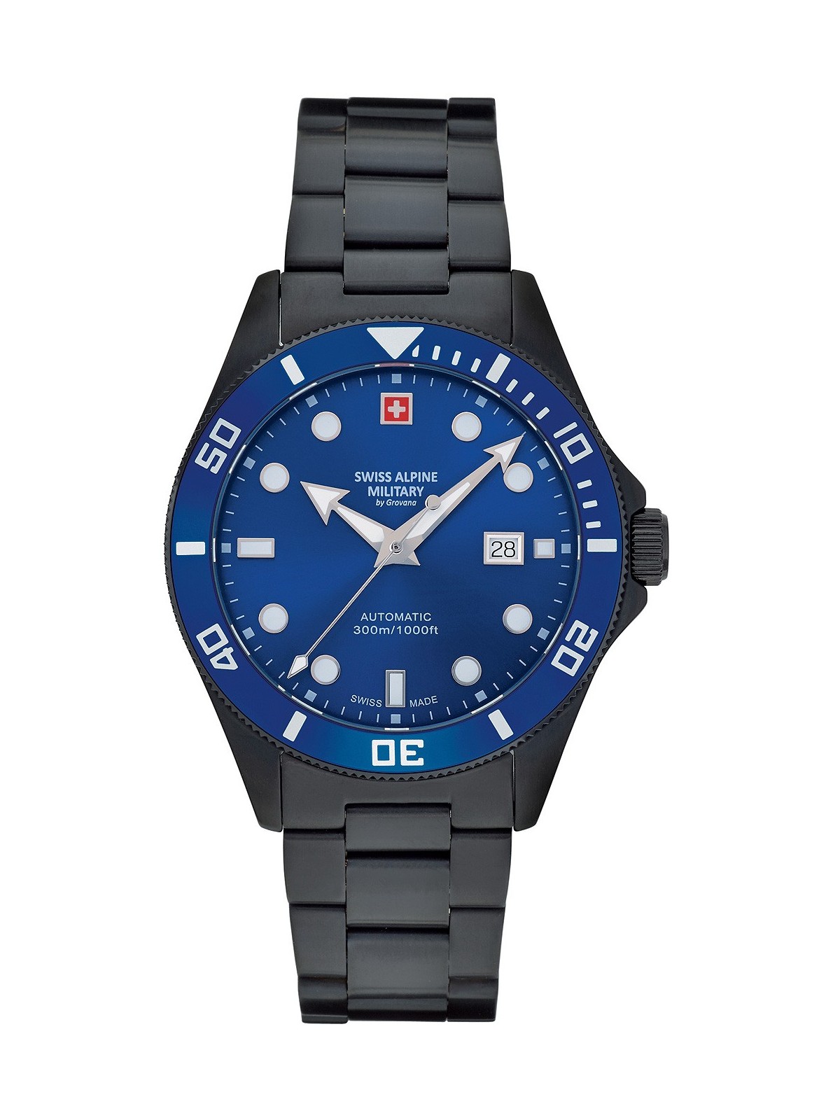 orologio uomo Swiss Alpine Military 7095.2175 Diver automatic 44mm 30ATM