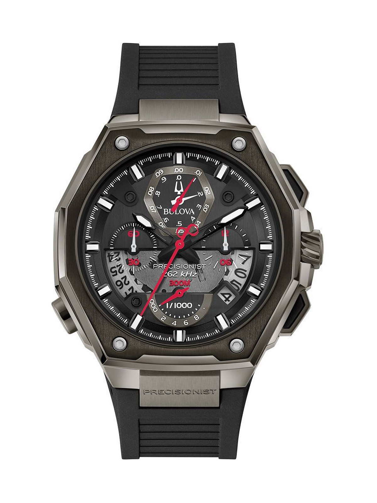 orologio uomo Bulova 98B358 Precisionist Chronograph 46mm 30ATM