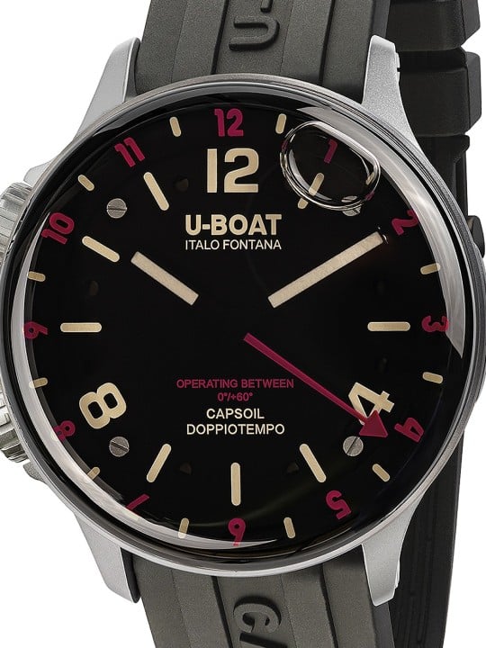 orologio uomo U-Boat 8839 Capsoil Doppiotempo SS GMT 45mm 10ATM