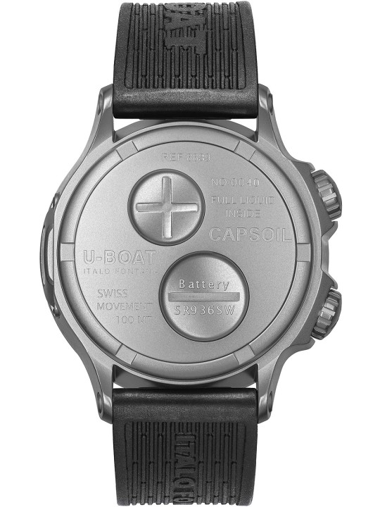 orologio uomo U-Boat 8839 Capsoil Doppiotempo SS GMT 45mm 10ATM